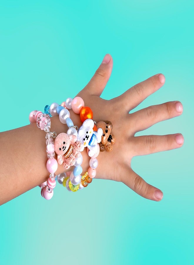 Niceup Cute Puppy Charm Bracelets Pet Themed Dog Party Favors Kid’s Pretend Play Jewelry Toy Friendship Beads Bracelets Gift for Girls Birthday Halloween Goodie Bag Fillers Pinata Stuffer Classroom Prize - Image 5